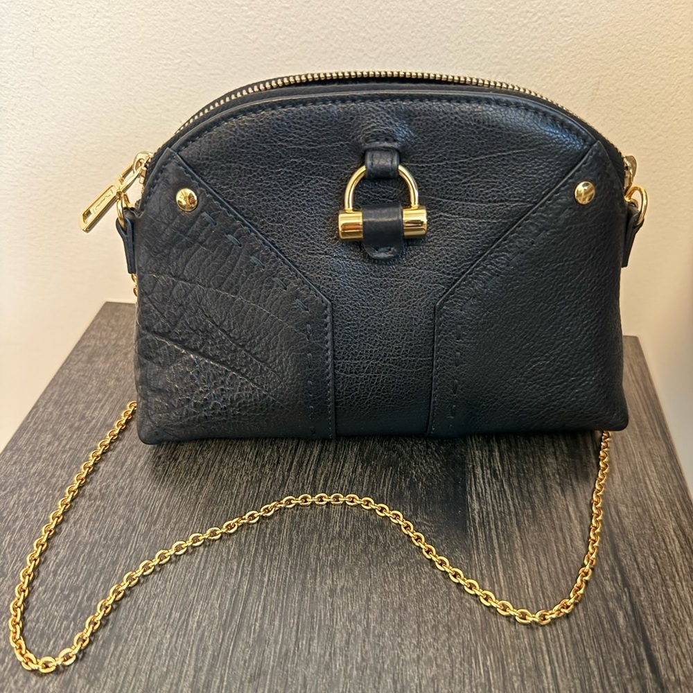 Saint Laurent Mini Leather Muse Chain Bag